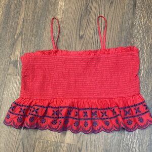 New Arizona Summer Top With Smocking    Size XXL